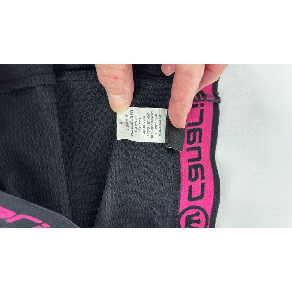 CANARI and Nishiki Capri Bike Pants Womens Black Padded Cycling Shorts Size M - Picture 3 of 13